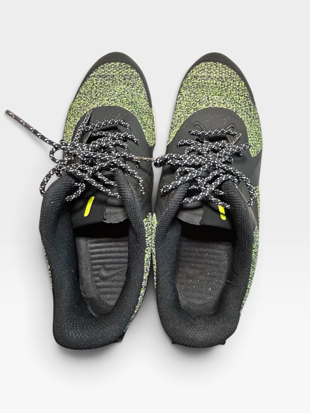 Nike Men’s Athletic Sneakers in Black and Neon Yellow
